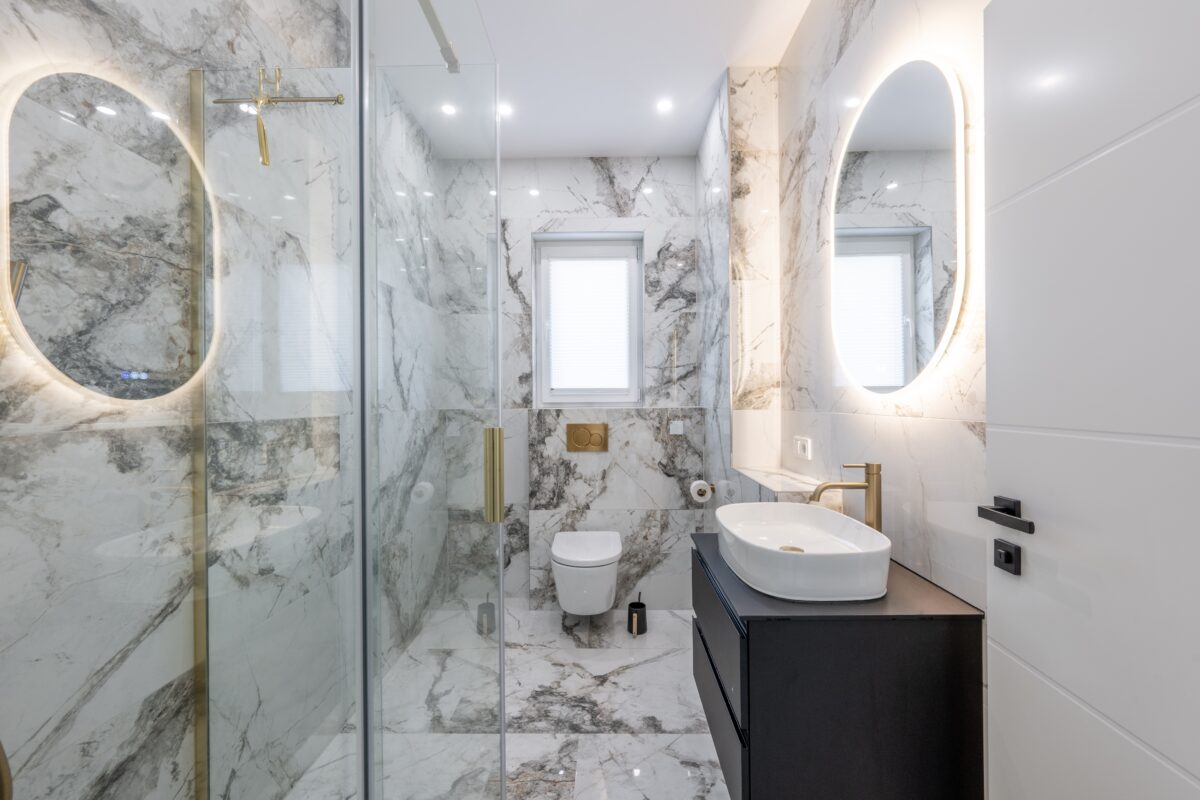 Tageslicht-Badezimmer Erdgeschoss