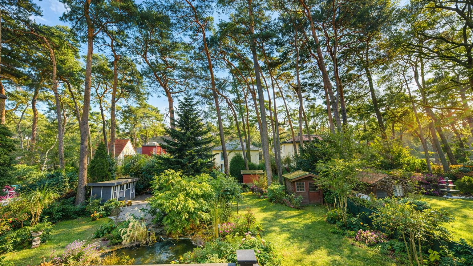 Visualisierung Ausblick Garten