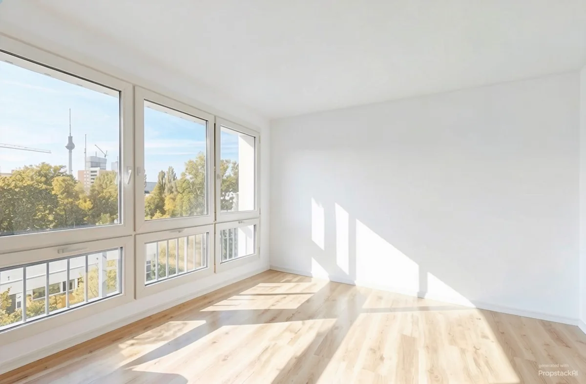 Wohnzimmer unmöbliert