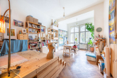 Wohnbereich - Wohnen in der Belle Étage mit Blick auf den Landwehrkanal: Großzügige 4-Zimmer Wohnung mit Balkon