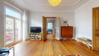 Wohnzimmer - Mitten im begehrten Graefekiez! Großzügige 4,5-Zimmer Altbauwohnung mit Balkon und Fahrstuhl