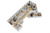 Vermietete 4-Zimmer-Wohnung mit Wintergarten und Loggia – Zentrale Lage am Halensee! - 3D-Grundriss_Variante 1
