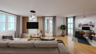 Vermietete 4-Zimmer-Wohnung mit Wintergarten und Loggia – Zentrale Lage am Halensee! - Einrichtungsbeispiel Wohnzimmer
