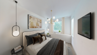 Bezugsfrei & Sanierungsbedürftig: Ihr City Apartment im Stephankiez - Visualisierung Schlafzimmer