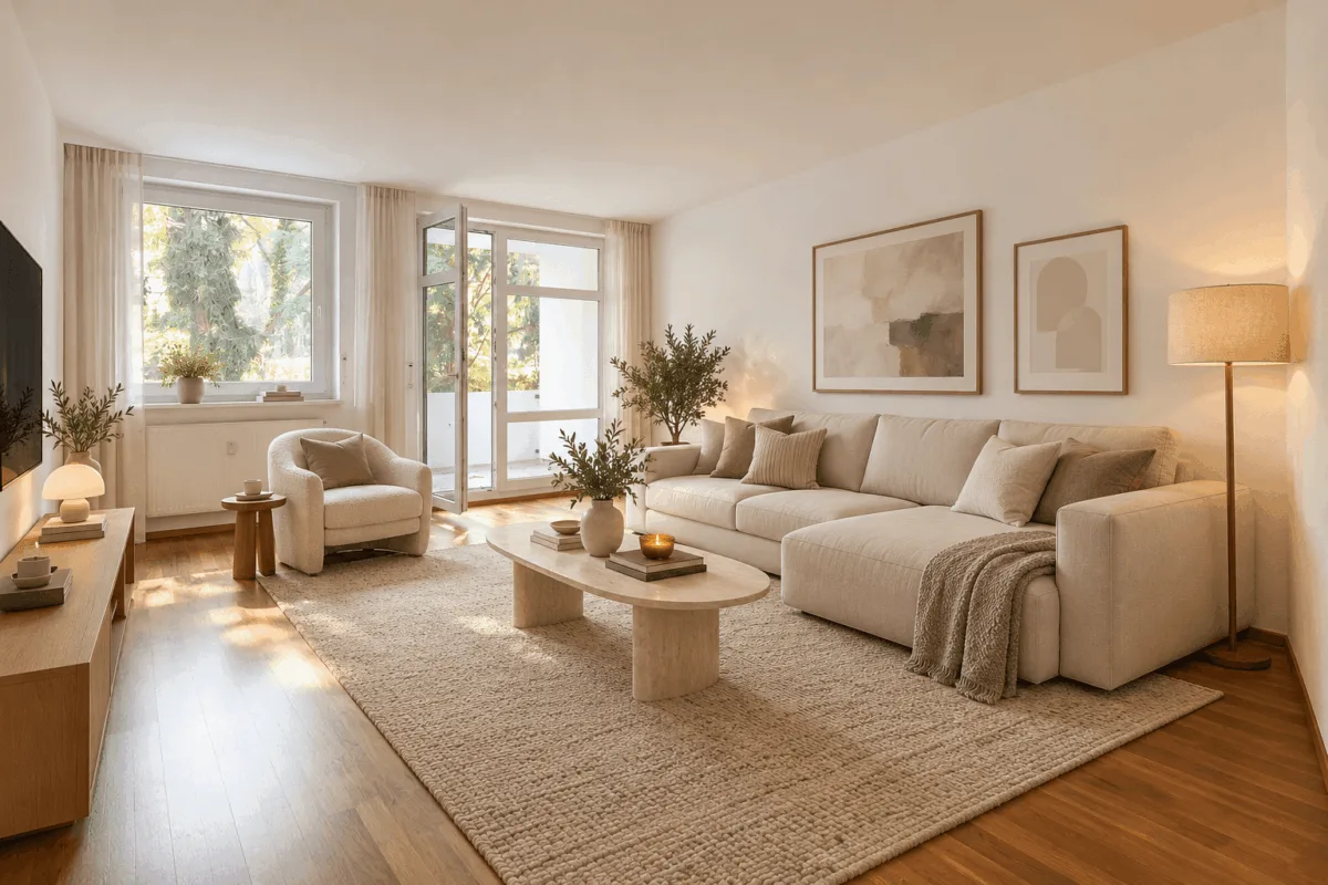 Einrichtungsbeispiel Wohnzimmer