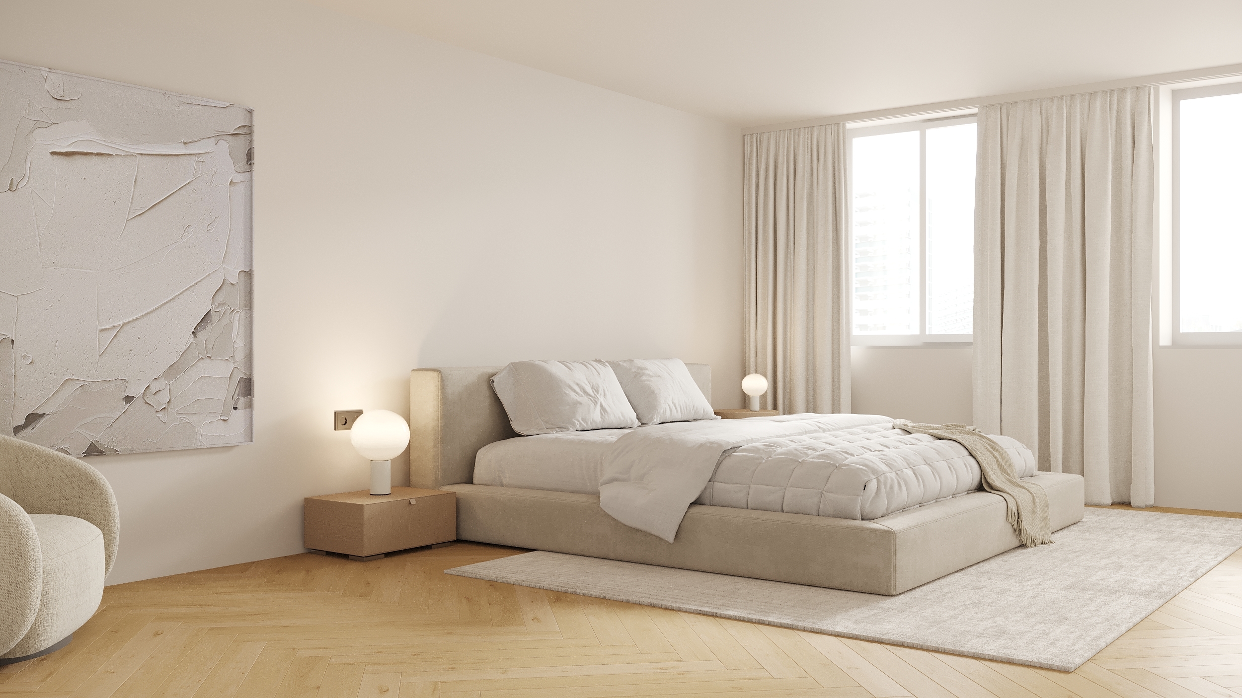 Einrichtungsbeispiel Schlafzimmer