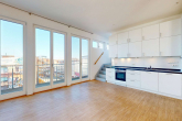 Küchen-/Essbereich - Rooftop-Terrasse und Fernsehturmblick: 4,5 Zimmer Dachgeschosswohnung im Winsviertel Prenzlauer Berg
