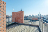 Dachterrasse - Rooftop-Terrasse und Fernsehturmblick: 4,5 Zimmer Dachgeschosswohnung im Winsviertel Prenzlauer Berg