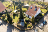 Grundstück Luftansicht - Familienfreundliche Doppelhaushälfte mit Garten und Entwicklungspotenzial in Berlin-Heiligensee