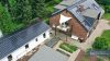 Großzügiges Einfamilienhaus (221 m²) auf gepflegtem Grundstück mit Saunahaus, Bungalow und Schuppen - Luftaufnahme/ Garten